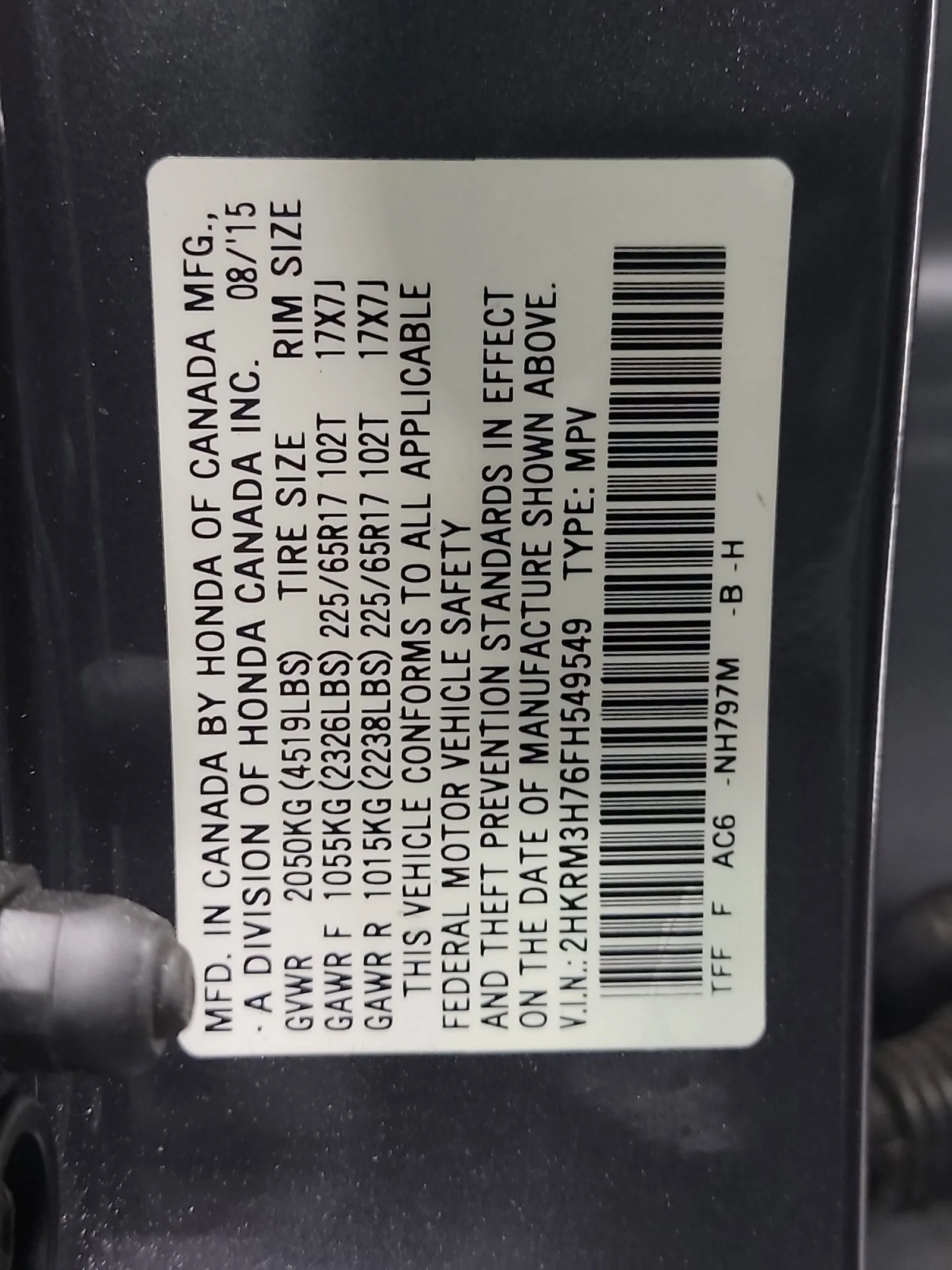 2015 Honda CR-V EX-L - Photo 32