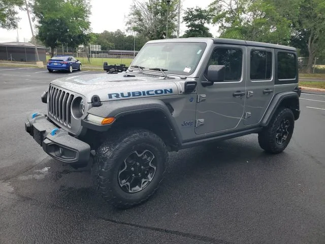 Used 2021 Billet Silver Metallic Clearcoat Jeep Unlimited Rubicon image 2