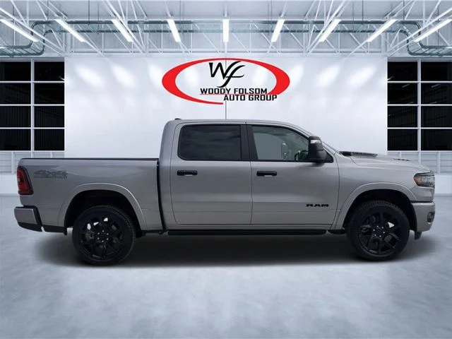 New 2025 Billet Silver Metallic Clear-Coat Exterior Paint RAM Laramie image 2