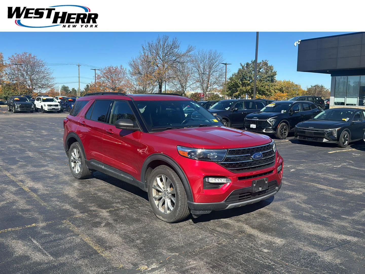 Used 2020 Rapid Red Metallic Tinted Clearcoat Ford XLT image 1
