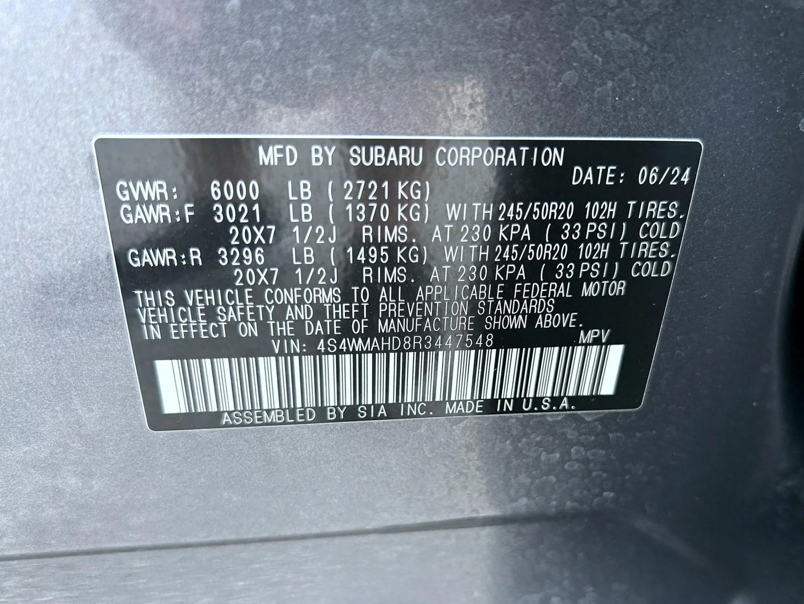 Used 2024 Gray Subaru Onyx Edition image 27