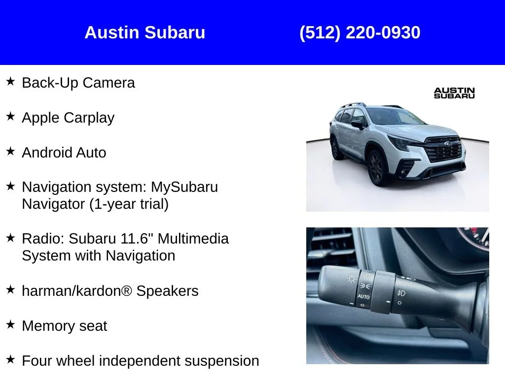 New 2026 White Subaru Limited Bronze Edition image 9