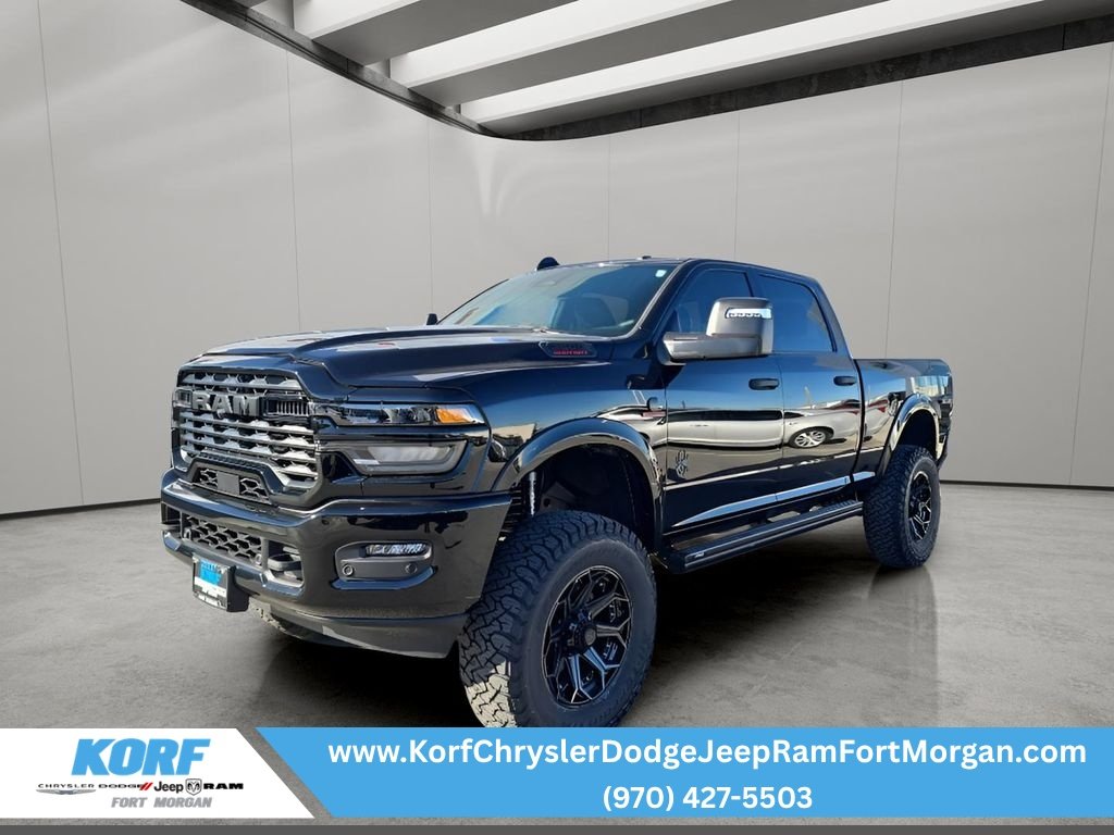 New 2026 Diamond Black Crystal Pearl-Coat Exterior Paint RAM Big Horn image 1