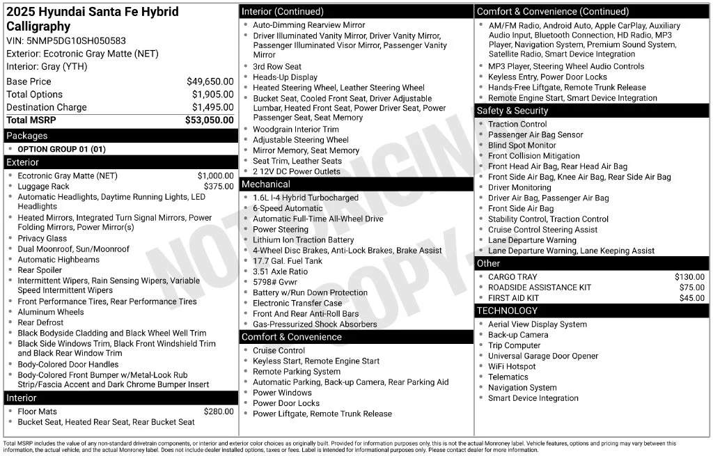 Certified Used 2025 Gray Hyundai Calligraphy image 9