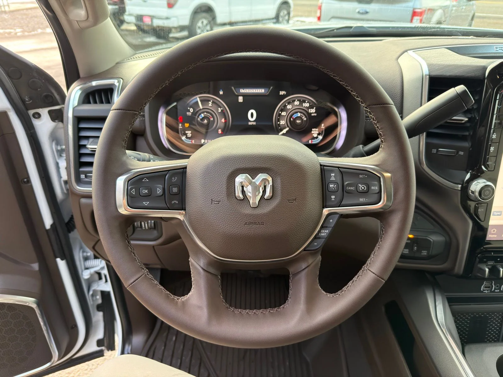 New 2026 Bright White Clear-Coat Exterior Paint RAM Laramie image 21