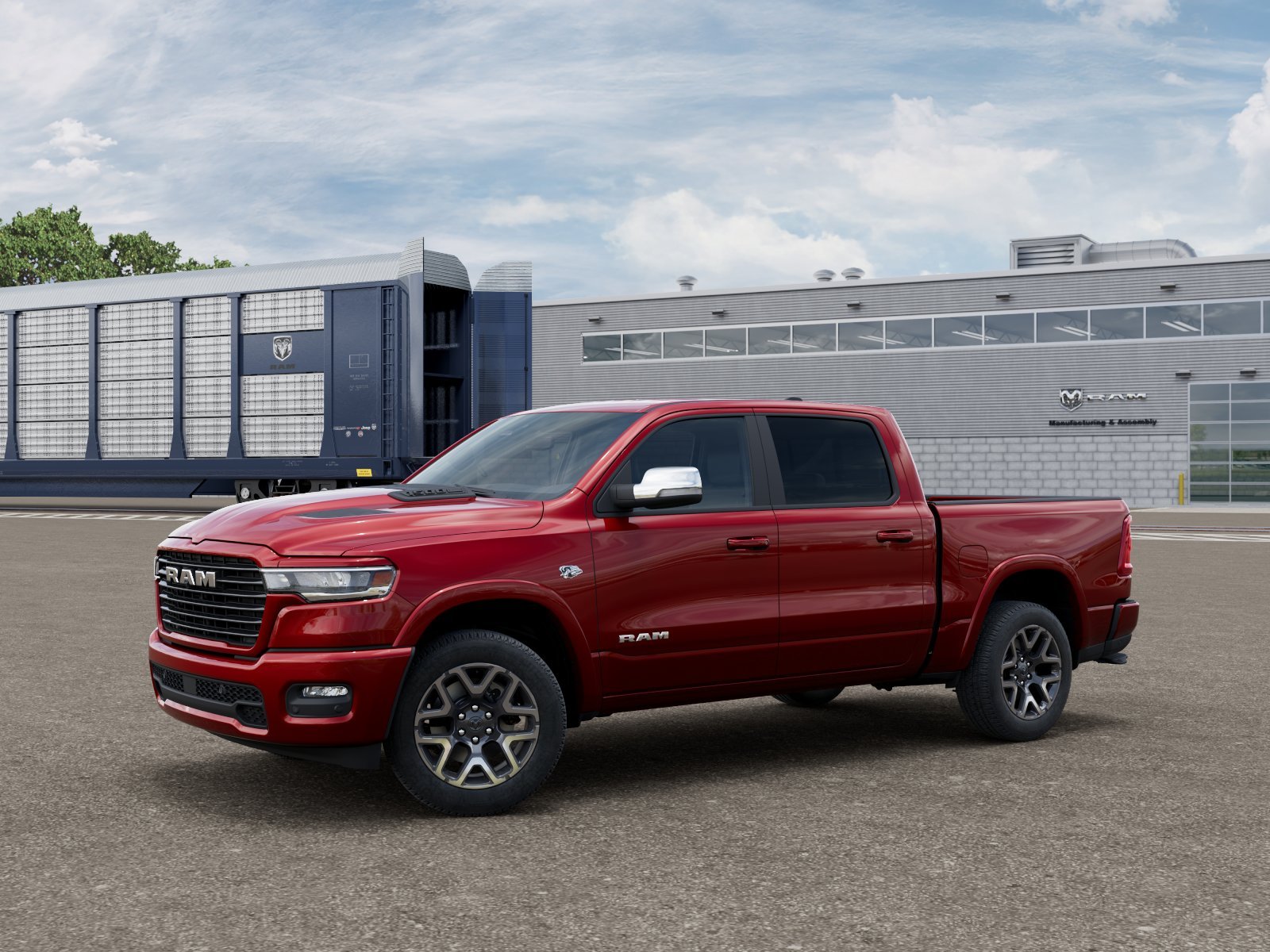 New 2026 Molten Red Pearl-Coat Exterior Paint RAM Laramie image 19