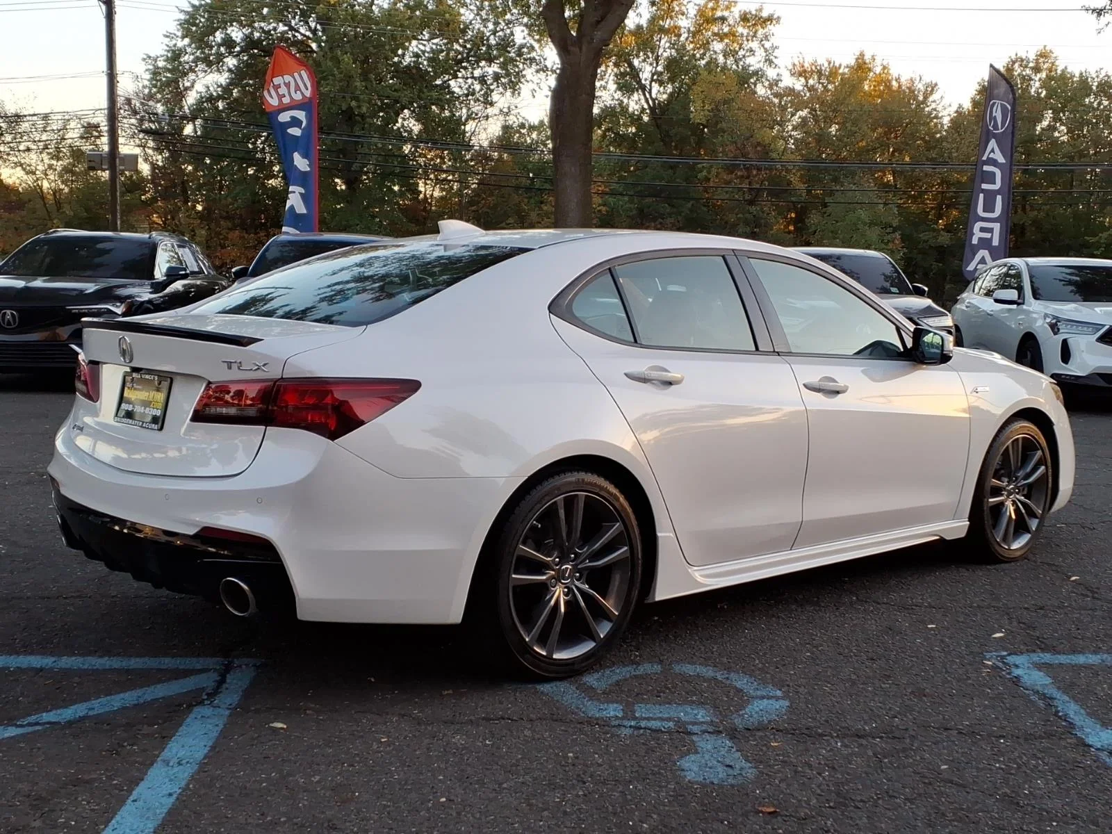 Used 2019 Platinum White Pearl Acura A-Spec Red image 6