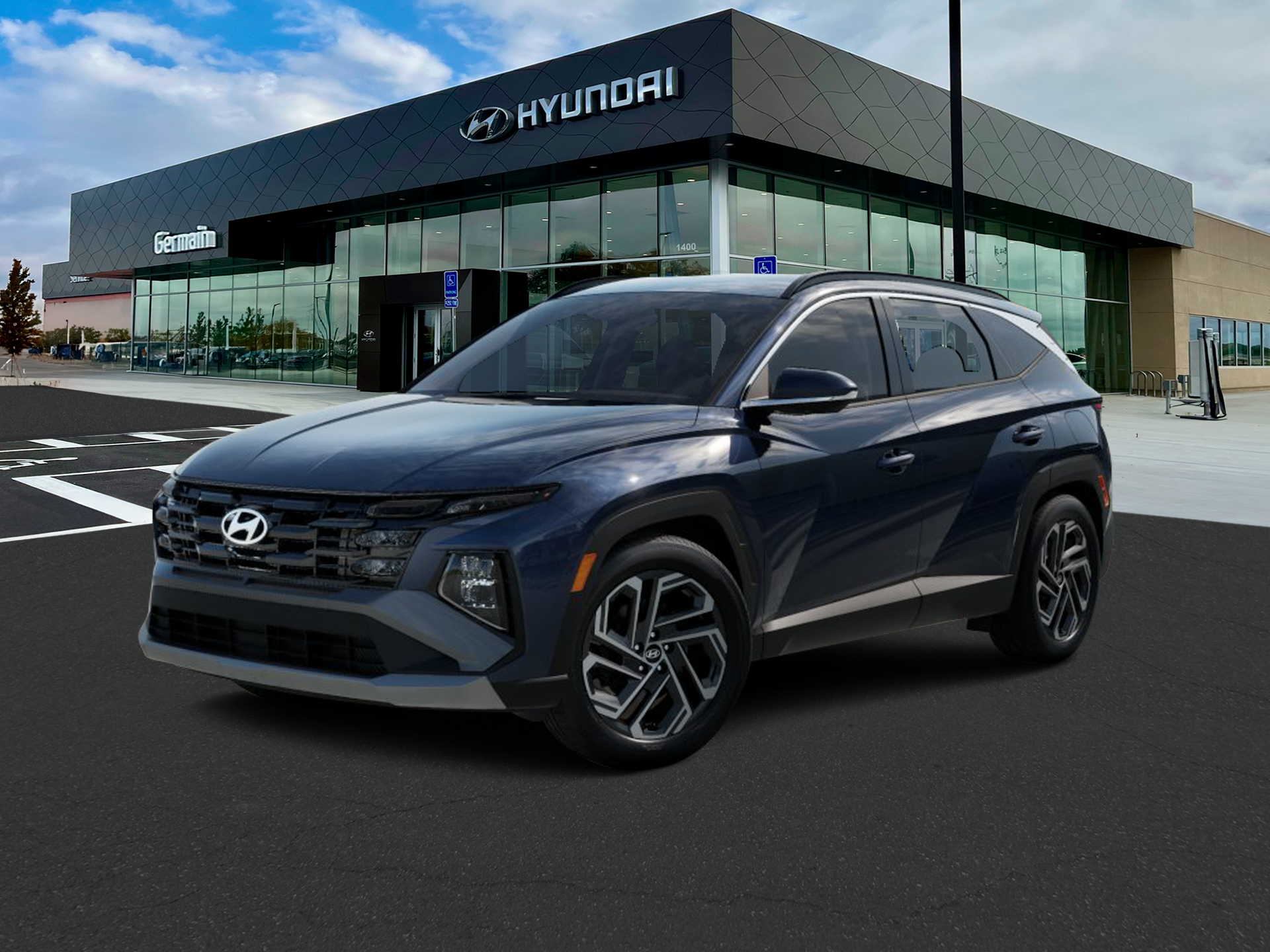 New 2026 Atlantis Blue Hyundai SEL Plus AWD image 2