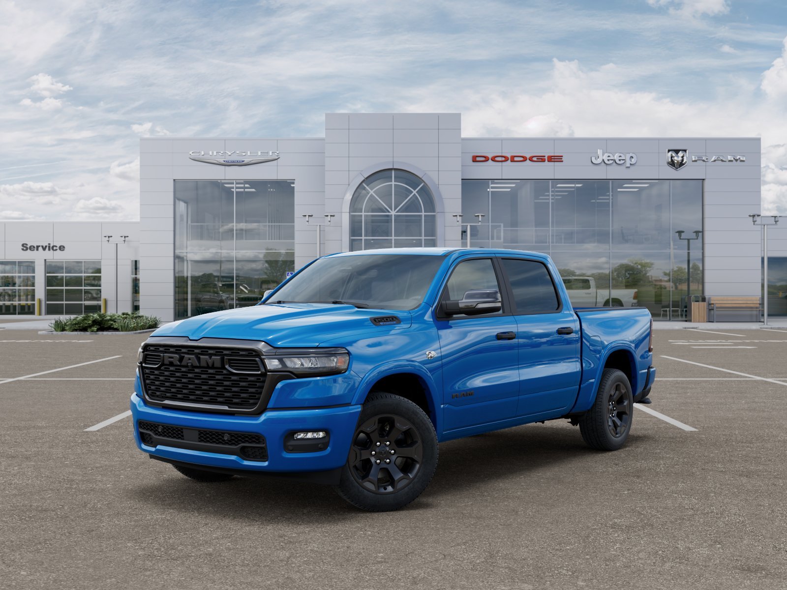 New 2026 Hydro Blue Pearl-Coat Exterior Paint RAM Big Horn/Lone Star image 40