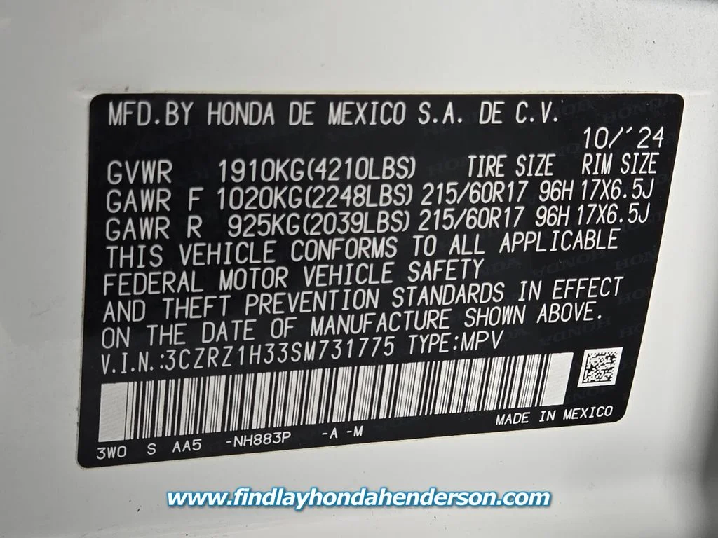 2025 Honda HR-V LX - Photo 13