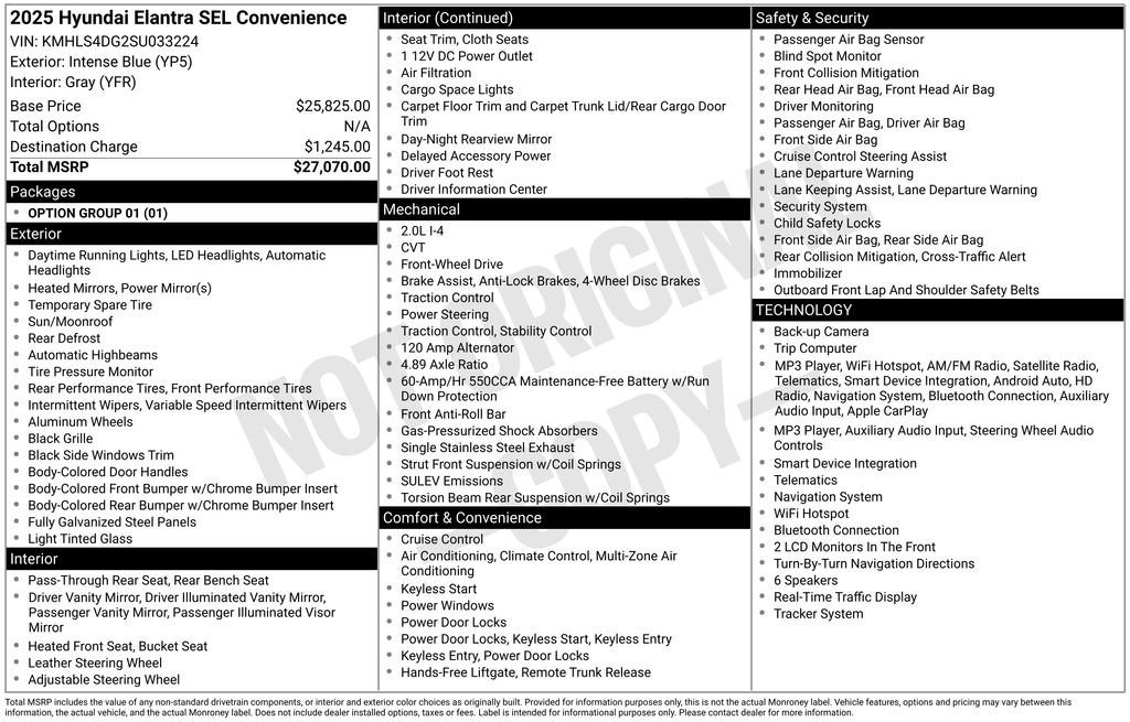 Used 2025 Blue Hyundai SEL Convenience image 34
