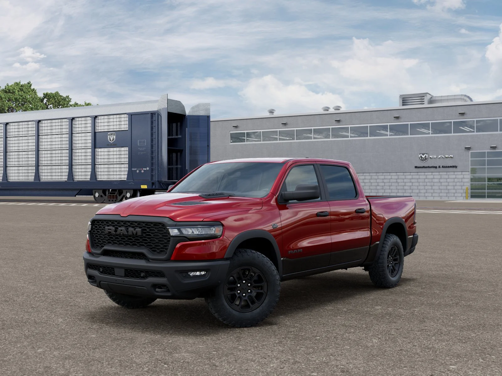 New 2027 Molten Red Pearl-Coat Exterior Paint RAM Rebel image 27