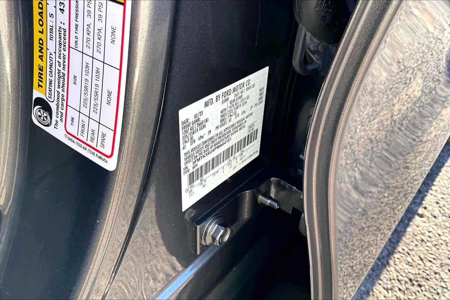 Used 2023 Carbonized Gray Metallic Ford Premium image 33