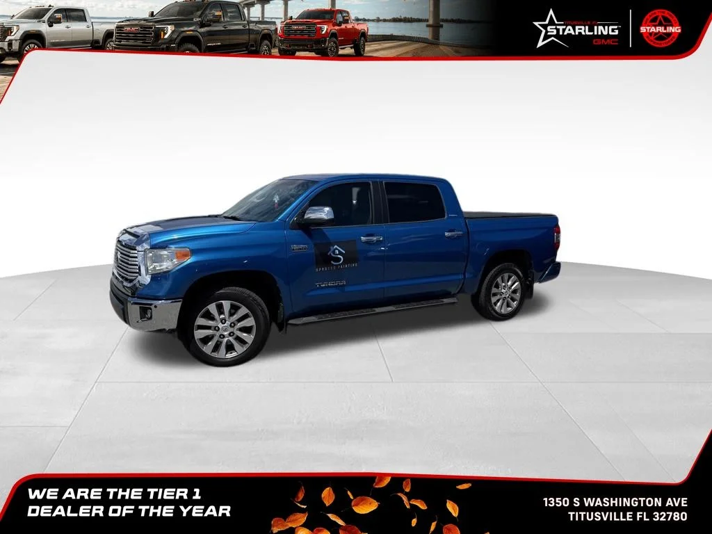Used 2017 Blue Toyota Limited image 1