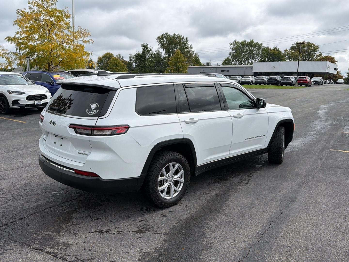 Used 2021 Bright White Clearcoat Jeep Limited image 7