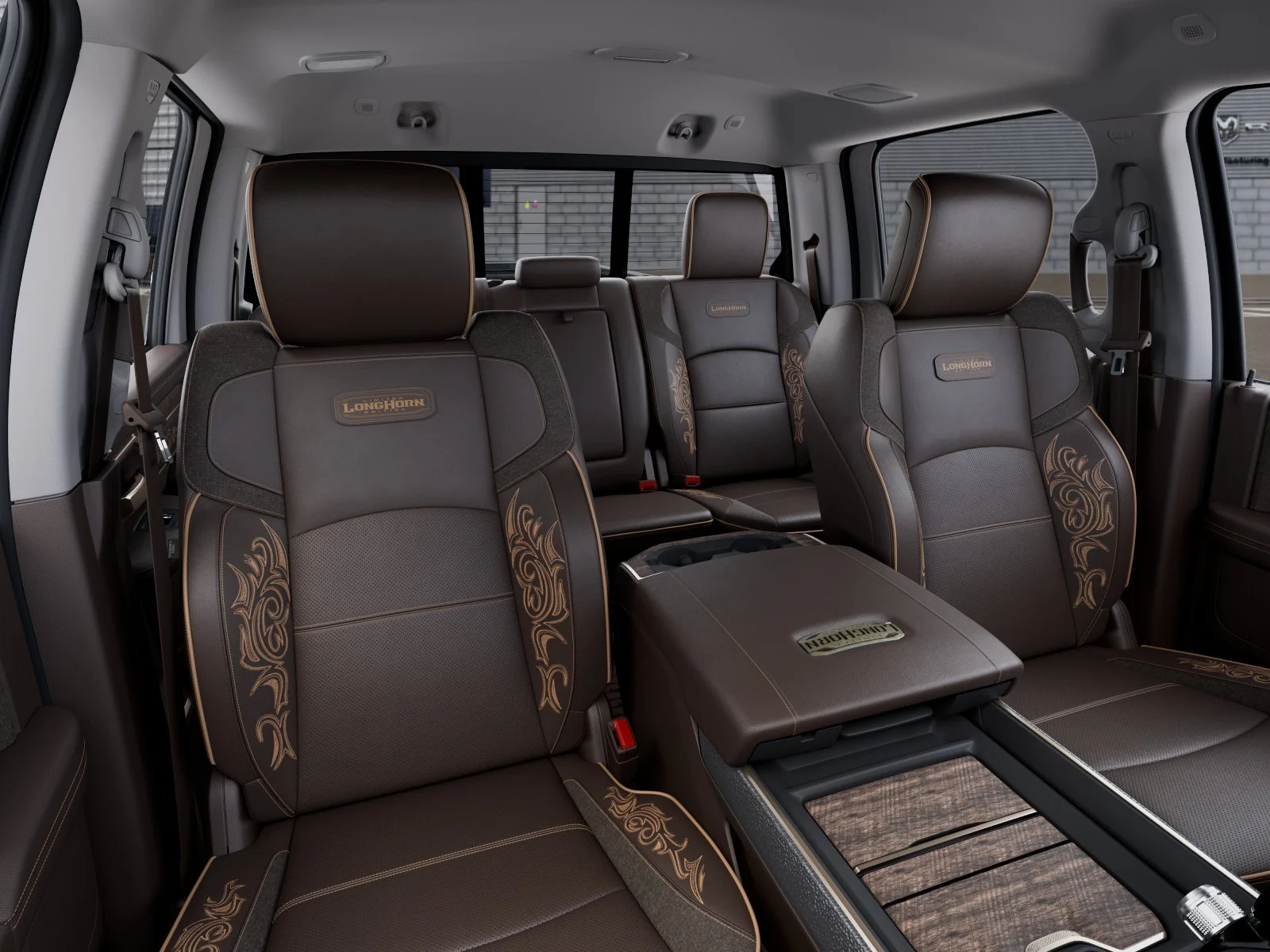 New 2026 Diamond Black Crystal Pearl-Coat Exterior Paint RAM Longhorn image 9