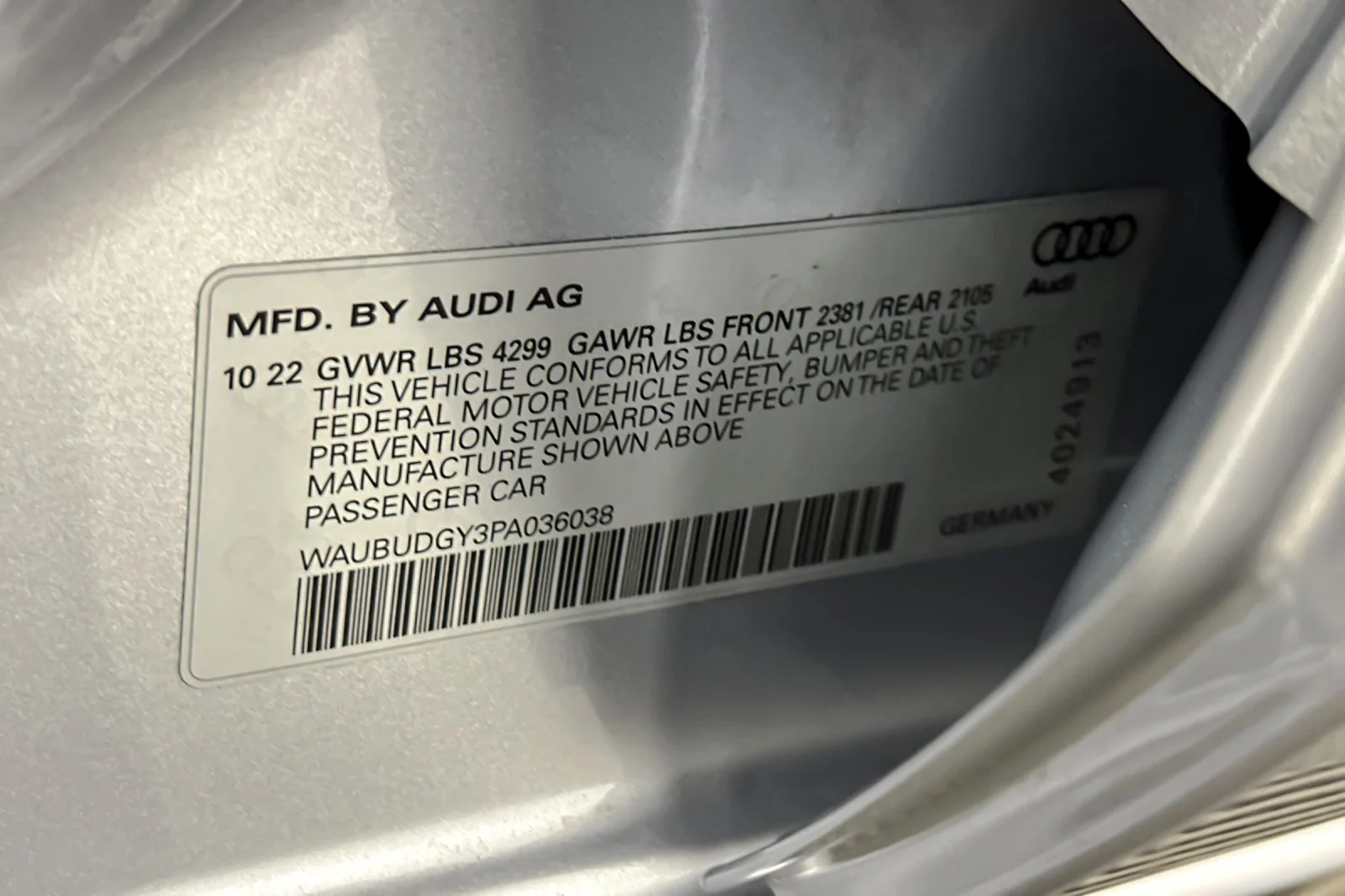 Used 2023 Florett Silver Metallic Audi Premium Plus 40 TFSI image 26