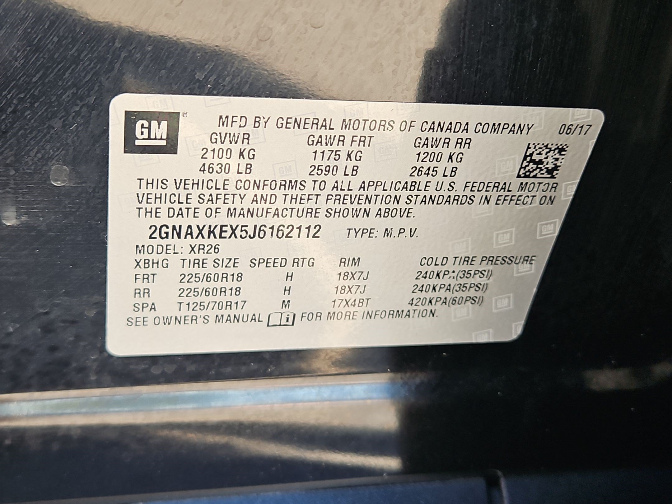 Certified Used 2018 MOSAIC BLACK METALLIC Chevrolet LT image 32