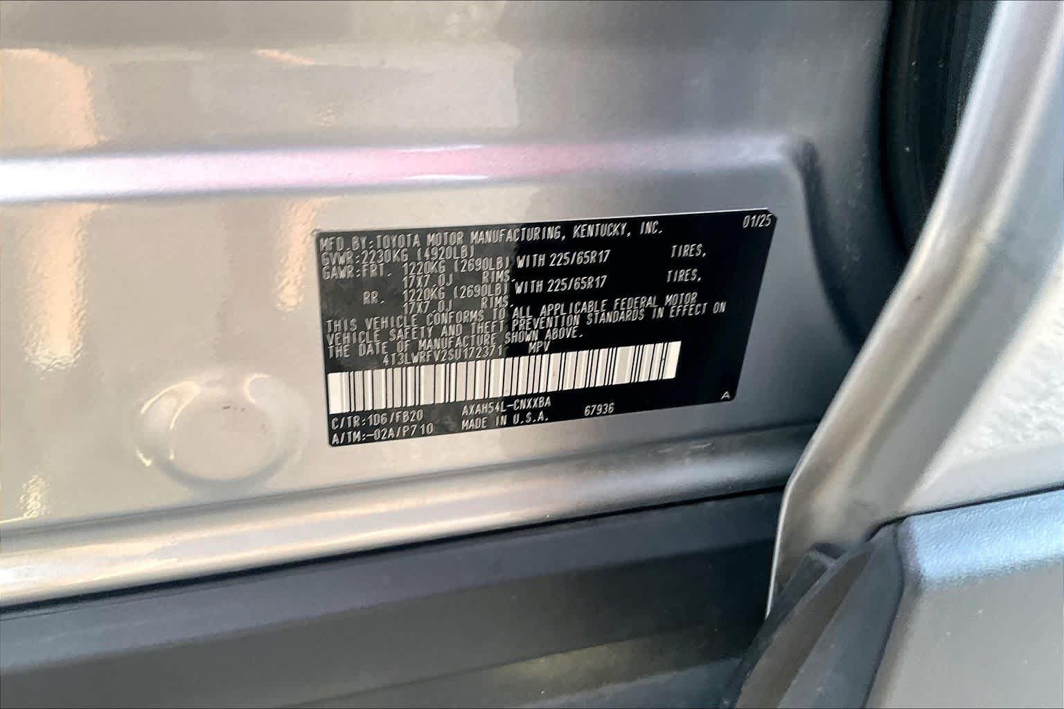 Used 2025 Silver Sky Metallic Toyota Hybrid LE image 33