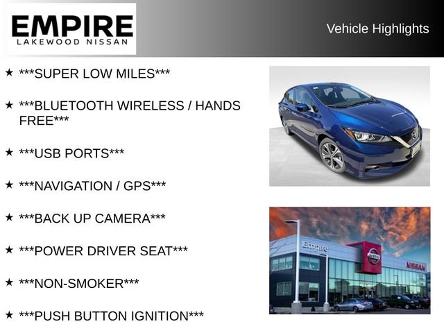 Used 2020 Nissan Leaf SV Plus with VIN 1N4BZ1CP8LC311262 for sale in Lakewood, CO