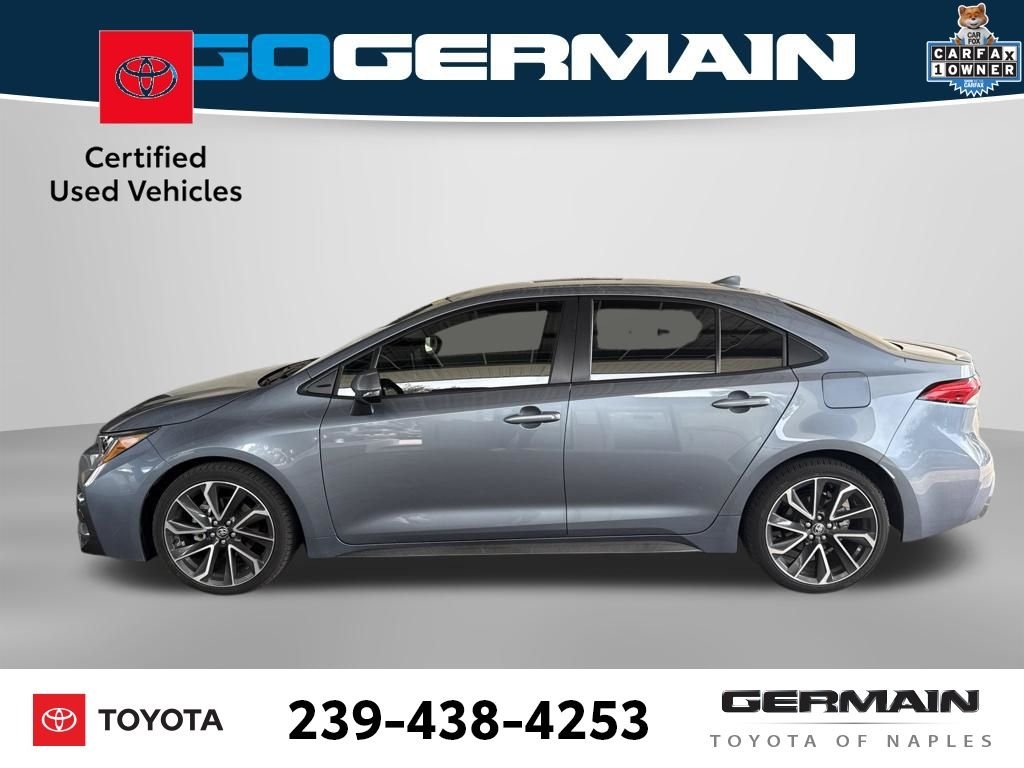 Certified Used 2020 Blue Toyota SE image 2