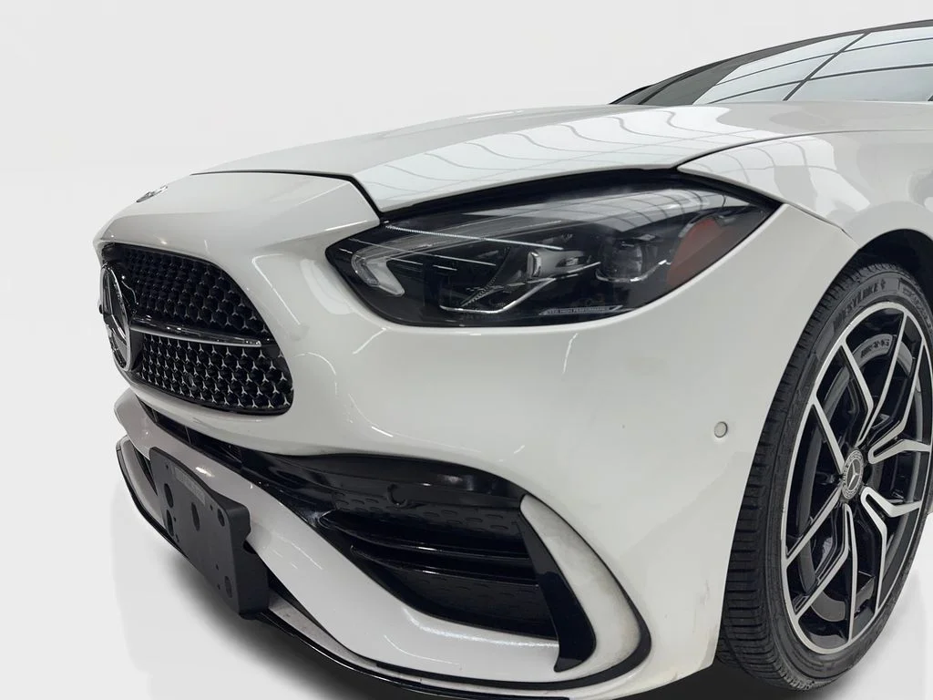 Used 2022 White Mercedes-Benz C 300 AMG® NIGHT PKG,NAV,CAM,PANO,BLIND SPOT image 5