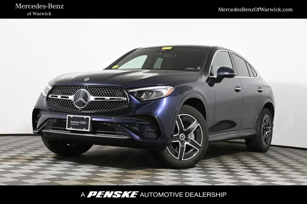Certified Used 2024 Blue Mercedes-Benz GLC 300 Coupe image 1