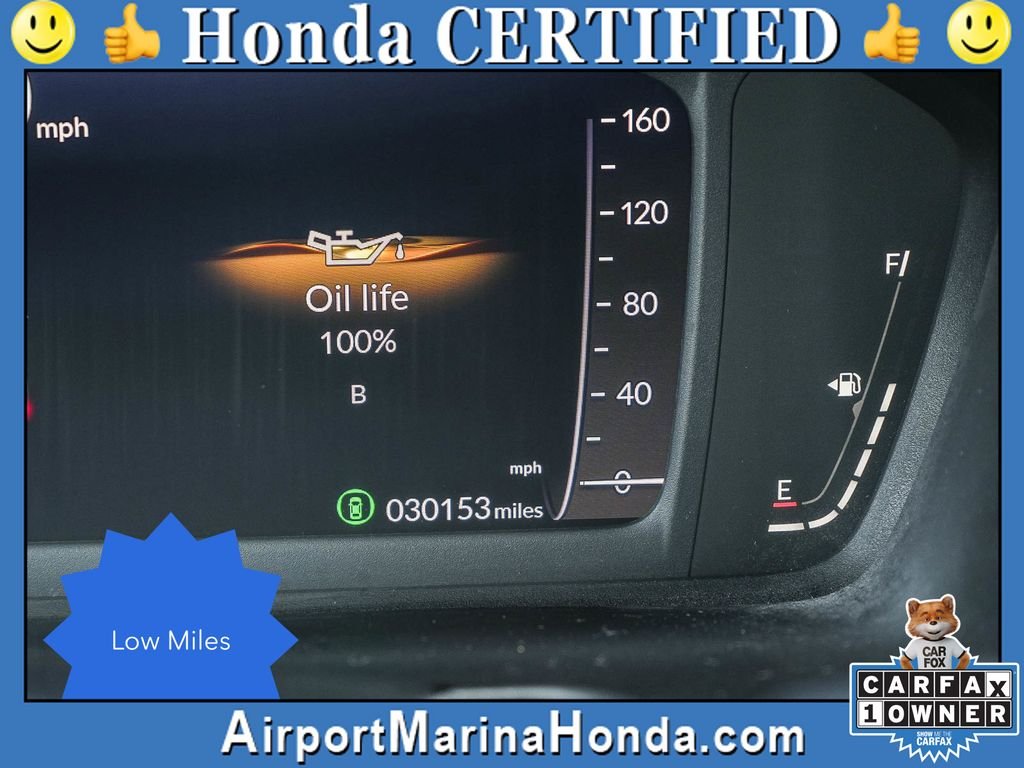 Certified Used 2023 Lunar Silver Metallic Honda 1.5T EX image 2