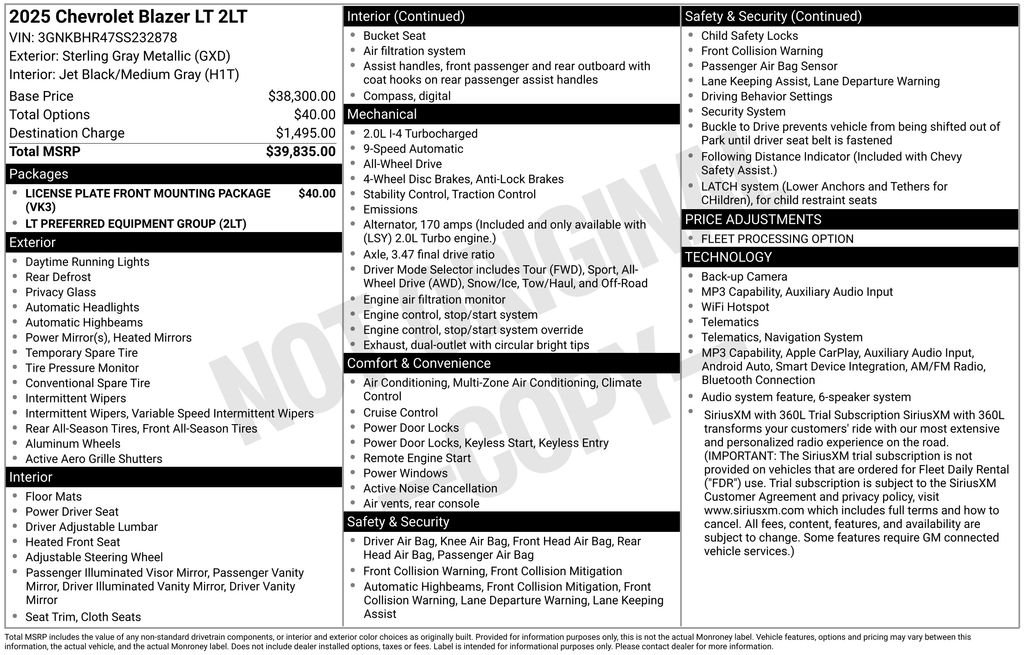 Used 2025 Gray Chevrolet LT image 9
