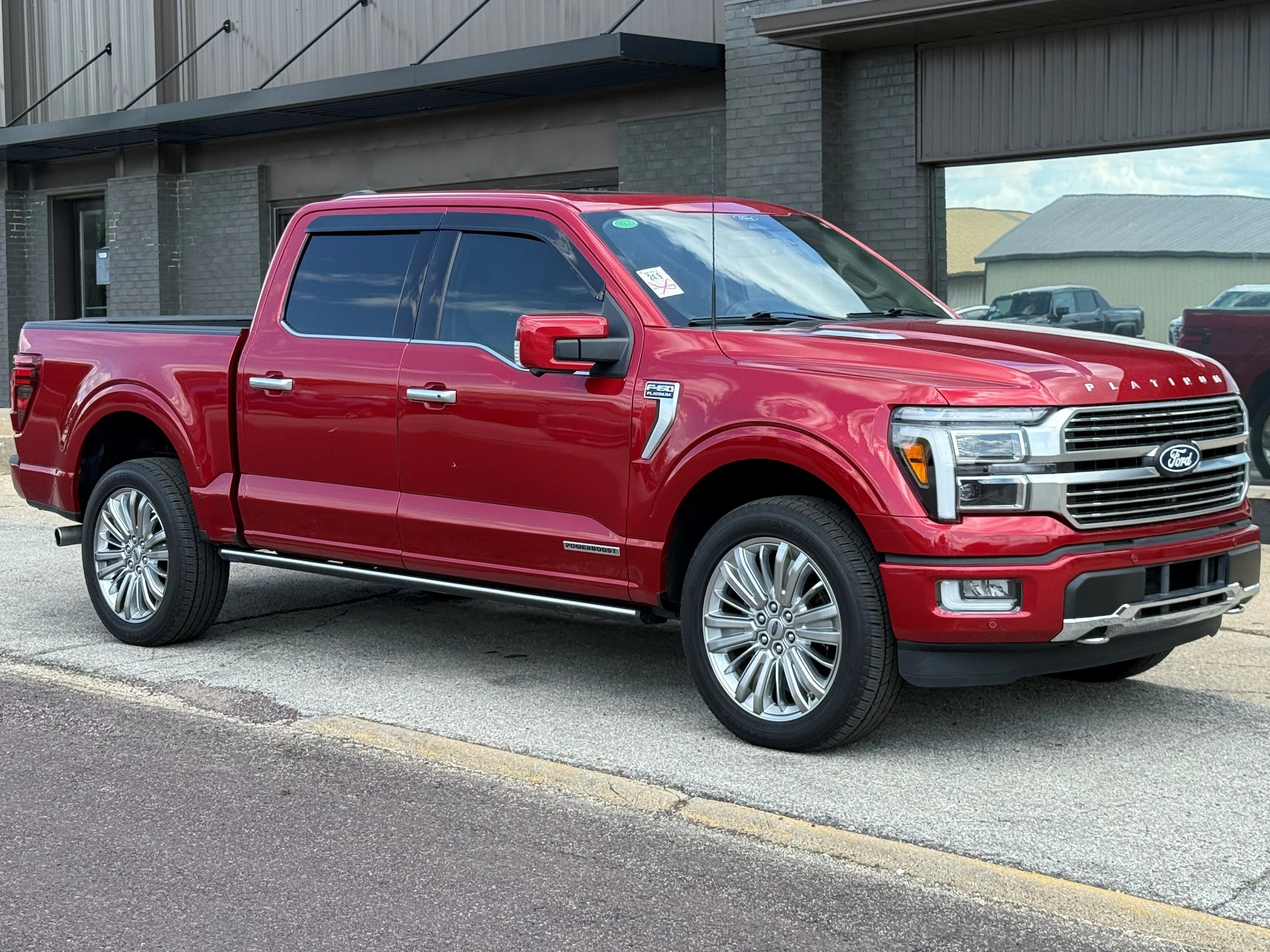 Used 2024 Rapid Red Metallic Tinted Clearcoat Ford Platinum image 3