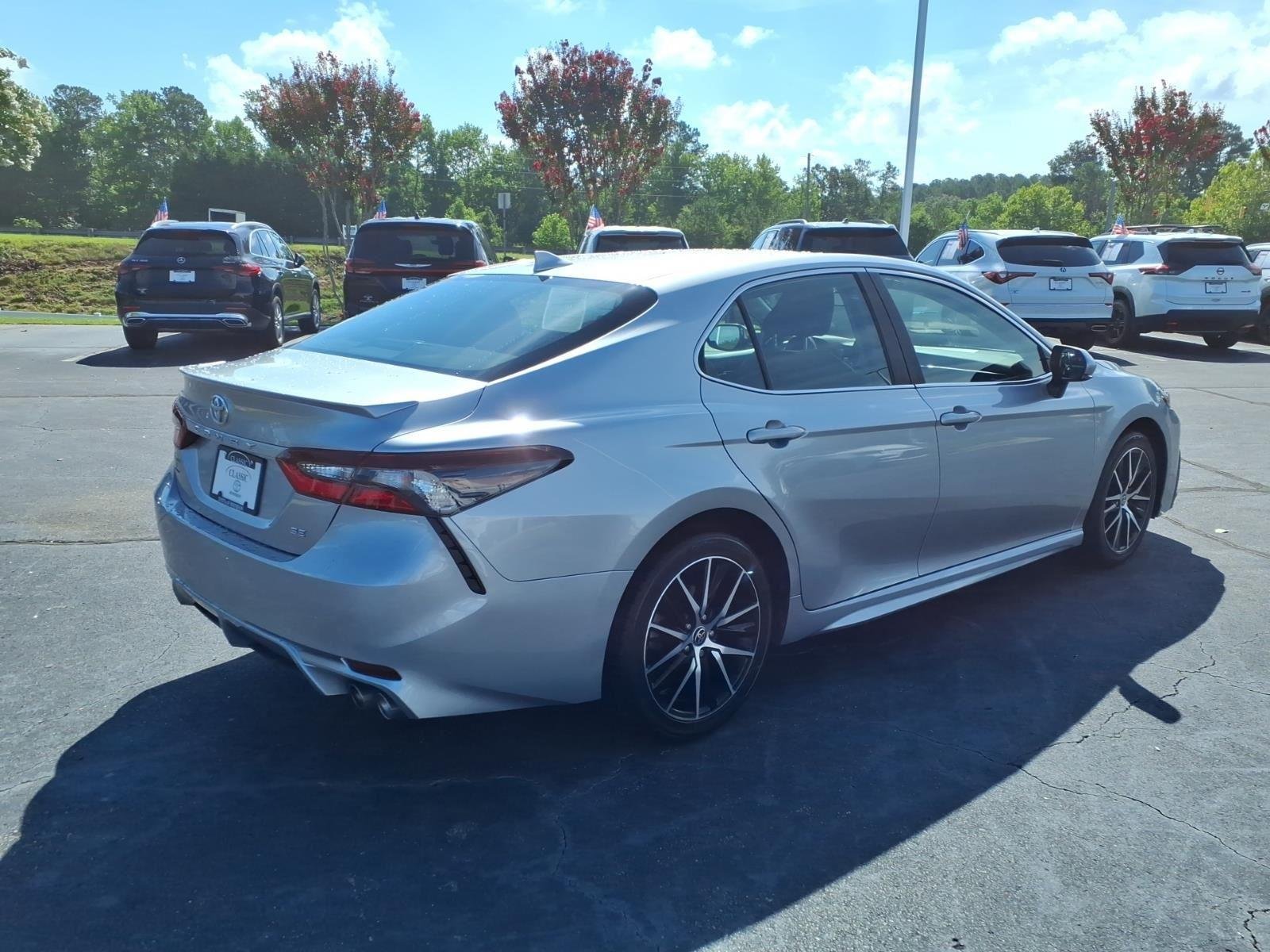 Used 2024 Celestial Silver Metallic Toyota SE image 2