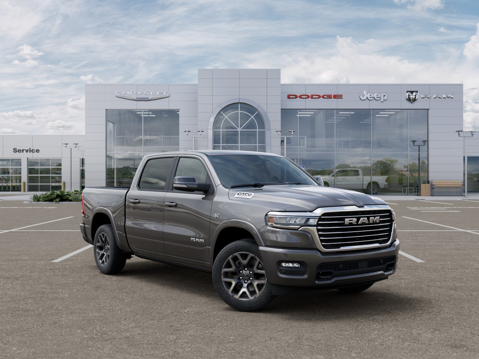New 2026 Granite Crystal Metallic Clear-Coat Exterior Paint RAM Laramie image 40