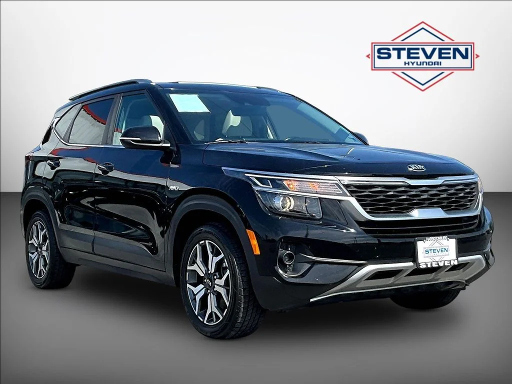 Used 2021 Black Kia EX image 1