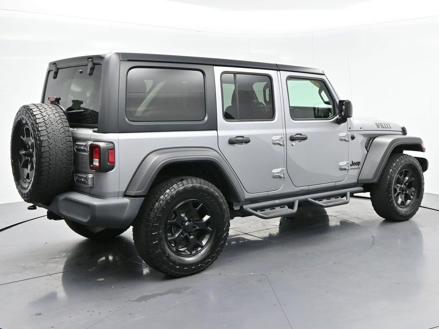 Used 2021 Billet Silver Metallic Clearcoat Jeep Unlimited Willys image 6