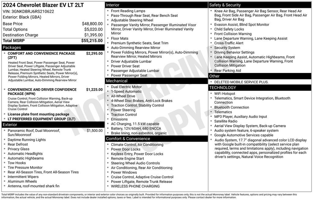 Used 2024 Chevrolet Blazer EV LT with VIN 3GNKDBRJ6RS210622 for sale in Port Orchard, WA