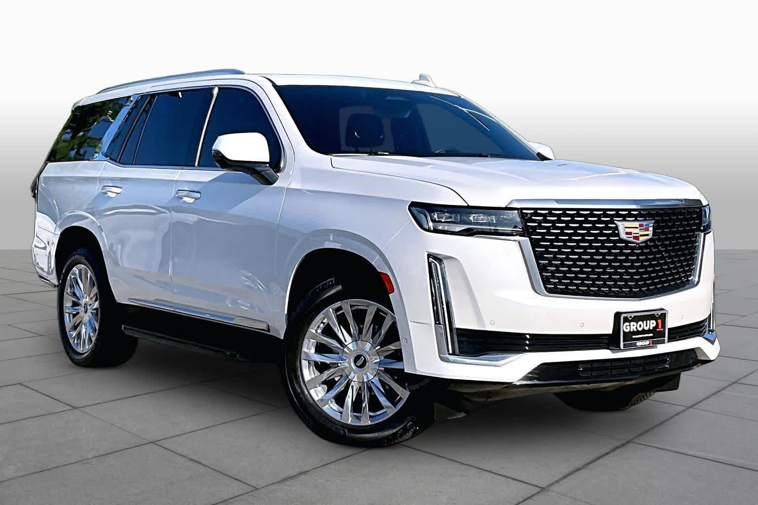 Used 2023 Crystal White Tricoat Cadillac RWD Premium Luxury image 3