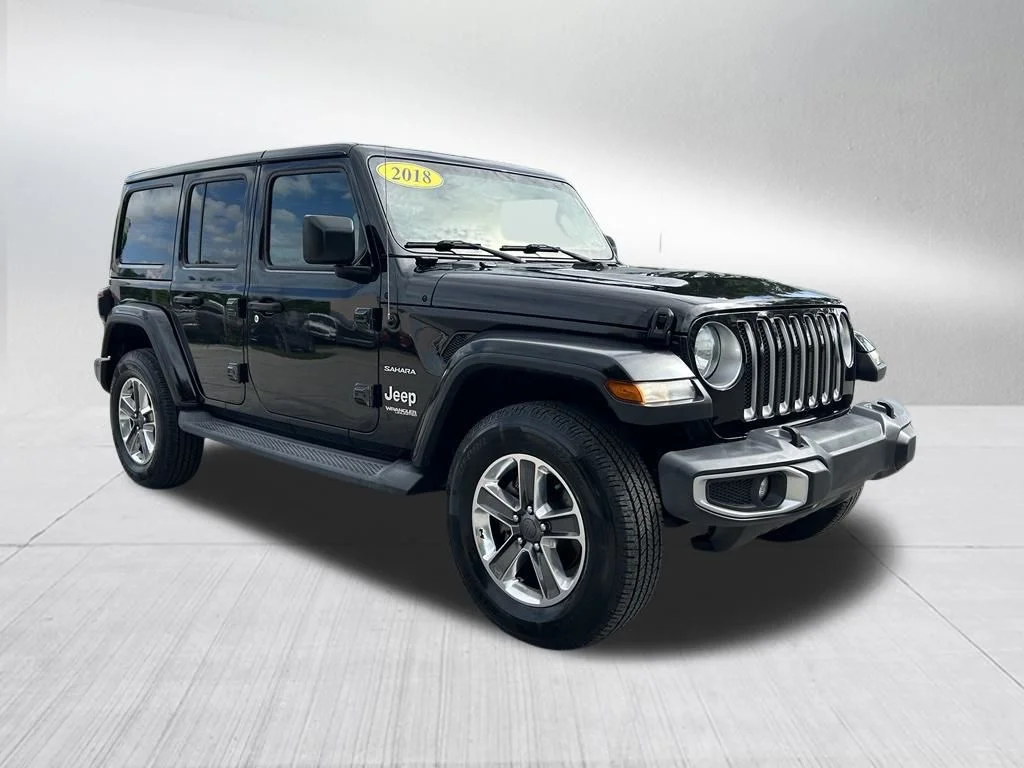 Certified Used 2018 Black Jeep Unlimited Sahara image 4