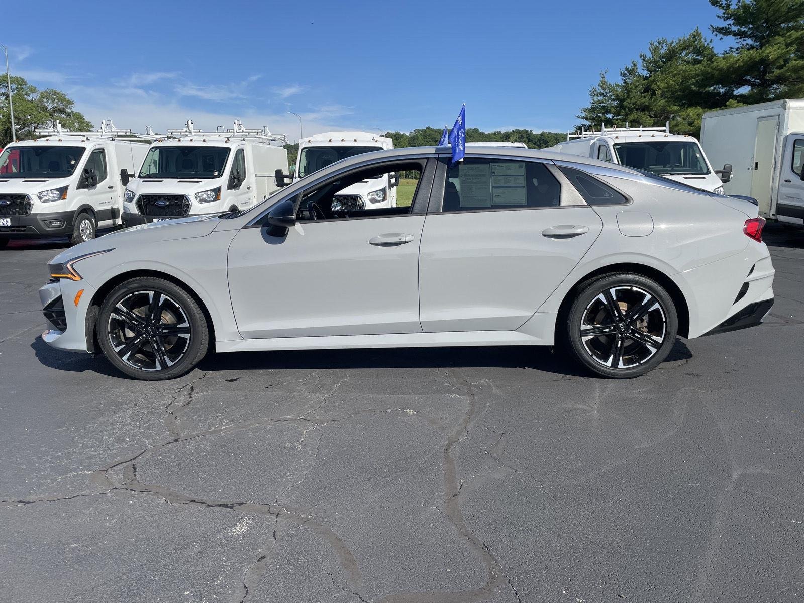 Certified 2021 Kia K5 GT-Line with VIN 5XXG64J24MG025637 for sale in East Peoria, IL