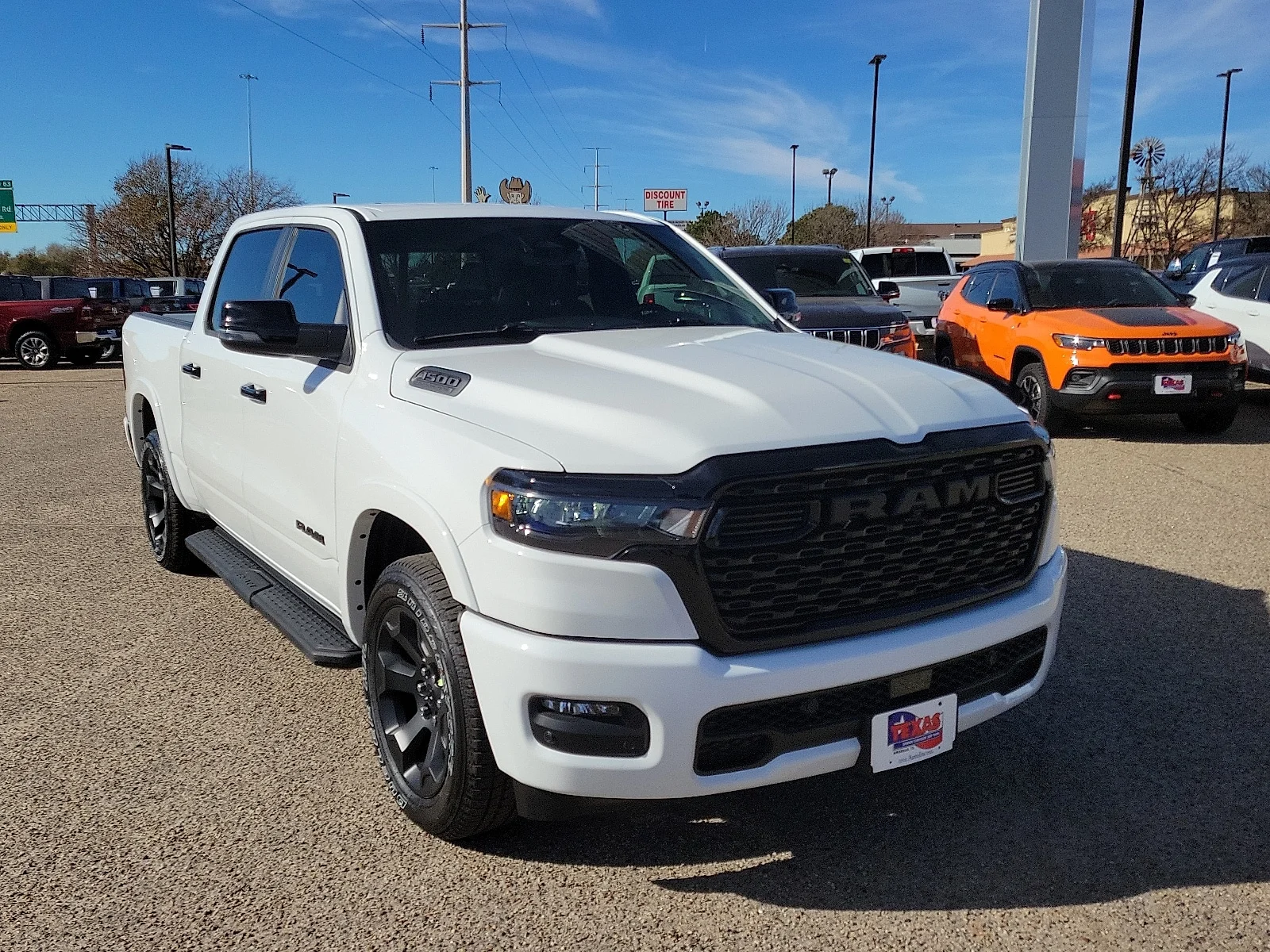 New 2026 PW7 Bright Whit Ram LONE STAR CREW CAB 4X4 5