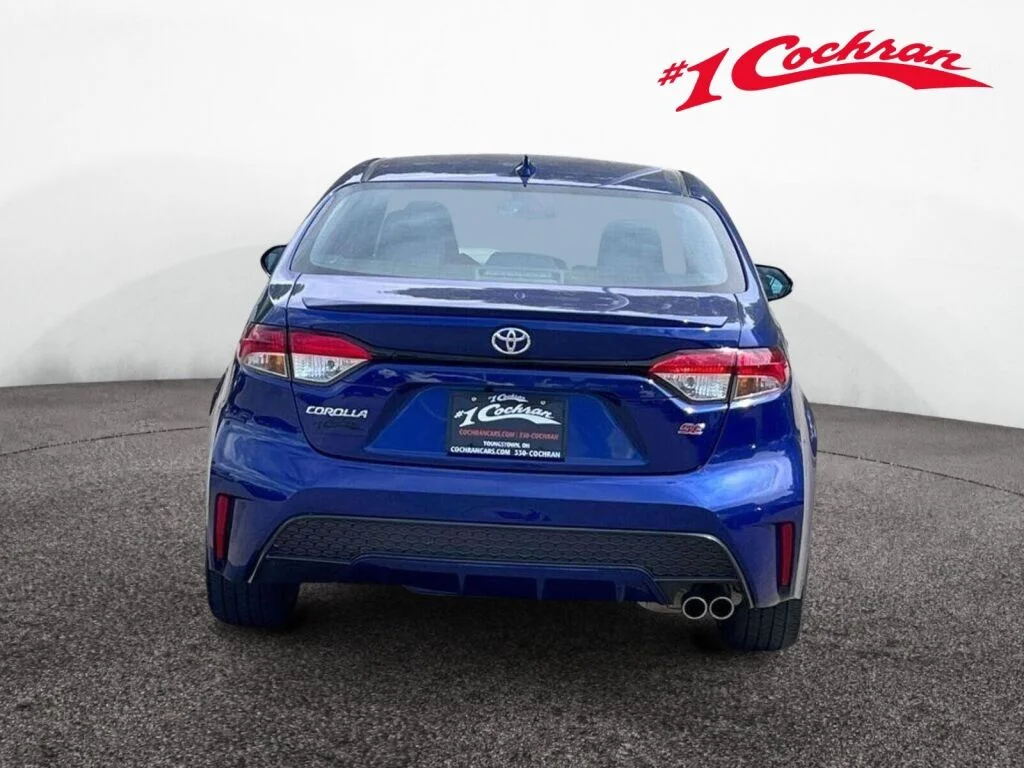 Certified Used 2022 Blue Crush Metallic Toyota SE image 8