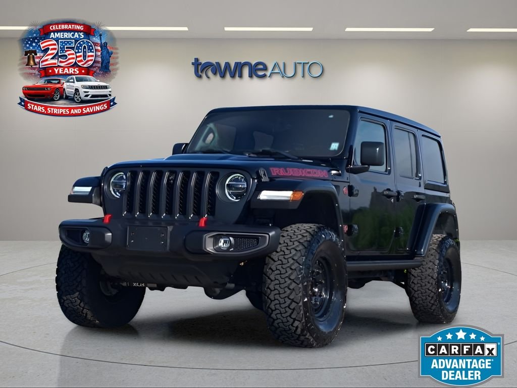 Used 2022 Black Jeep Unlimited Rubicon image 1