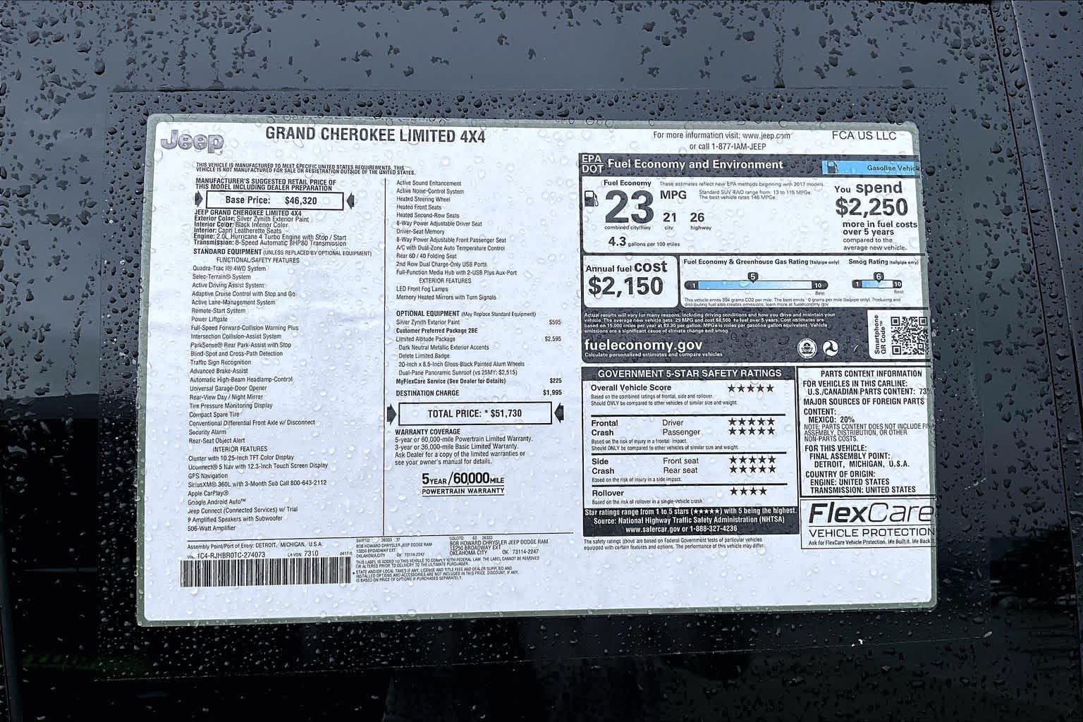 New 2026 Silver Zynith Exterior Paint Jeep Limited image 17
