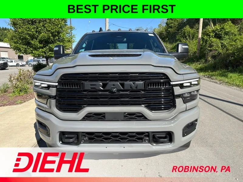 New 2026 Ceramic Gray Clear-Coat Exterior Paint RAM Laramie image 2