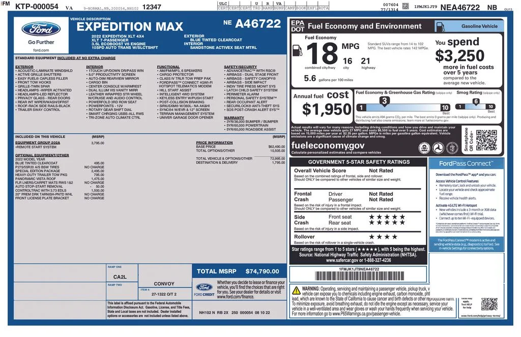 Certified Used 2022 Blue Metallic Ford XLT image 37