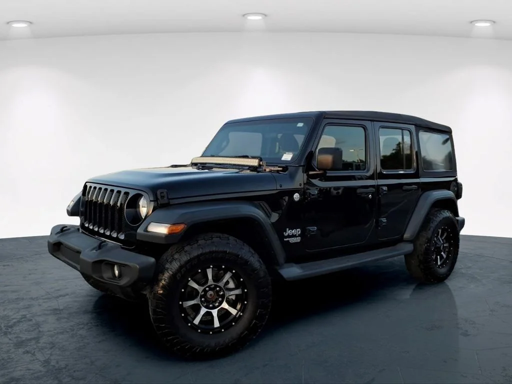 Used 2019 Black Jeep Unlimited Sport image 2