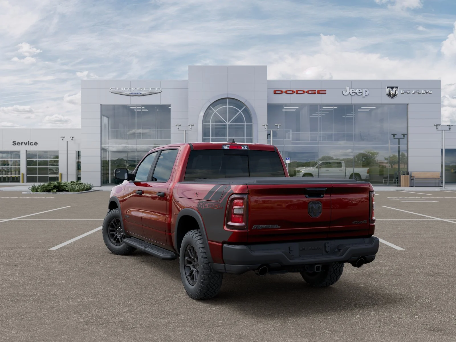 New 2026 Delmonico Red Pearl-Coat Exterior Paint RAM Rebel image 30