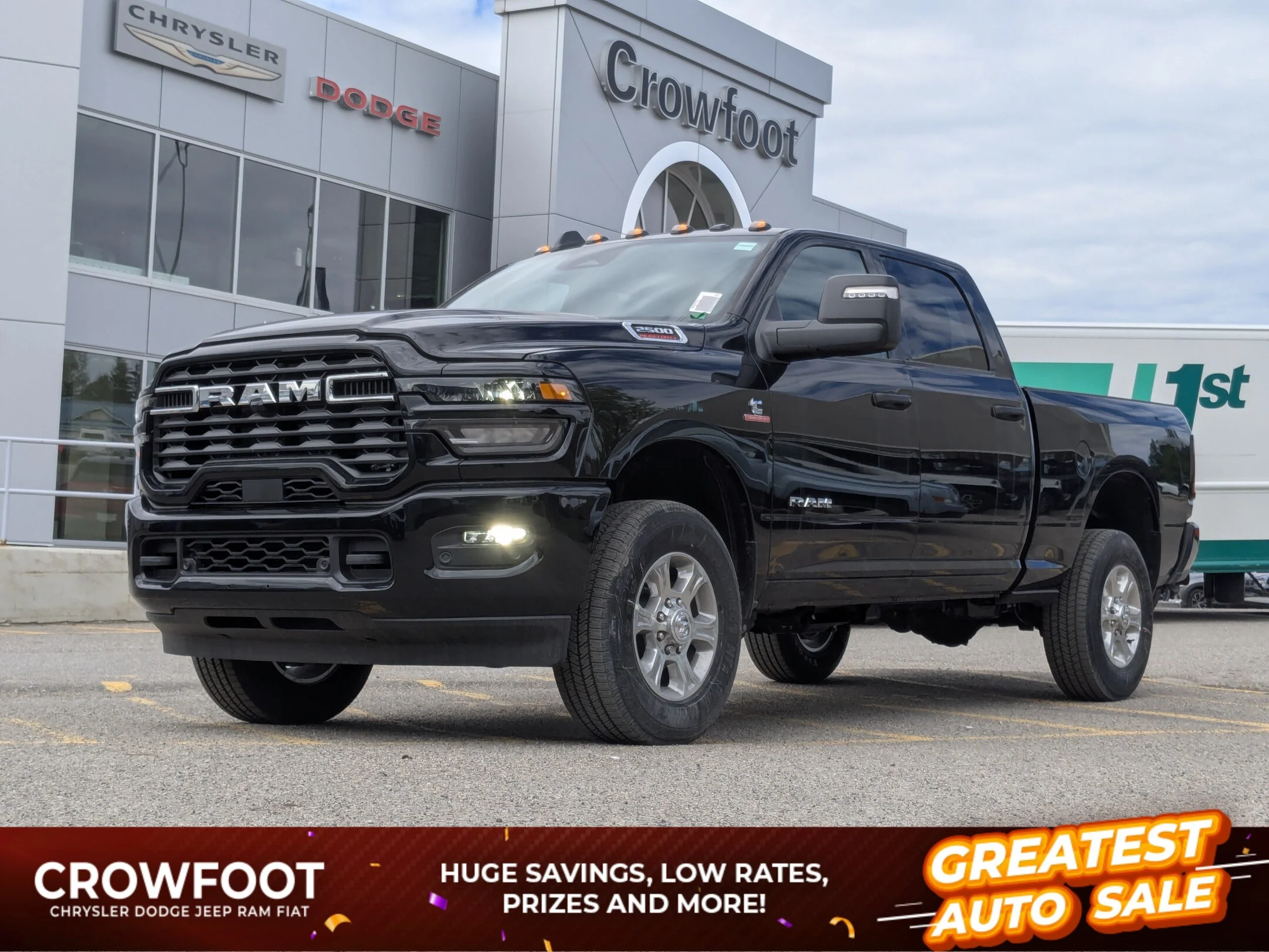 New 2026 Black RAM Big Horn - - Level 1 Plus Grp - Sport Appearance Pkg - 5th Wheel/Gooseneck Prep - NAV & More! image 1