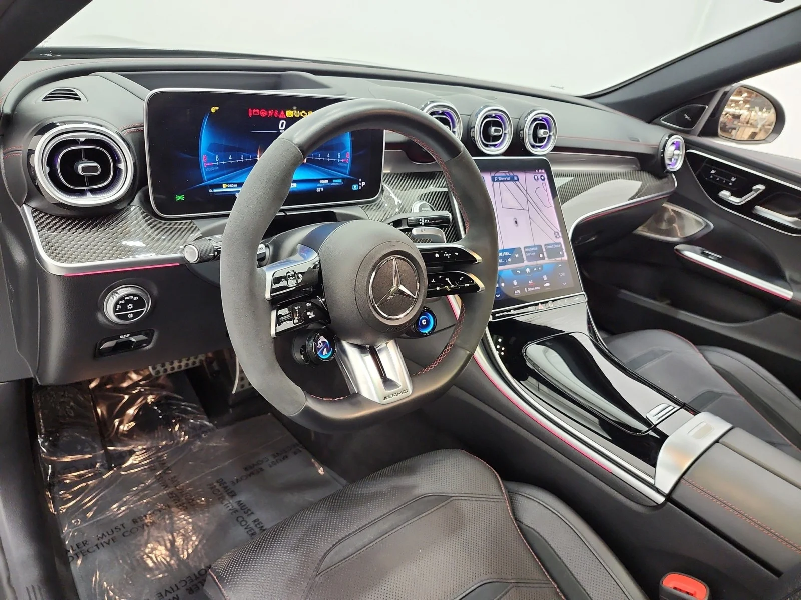 Certified Used 2023 Obsidian Black Metallic Mercedes-Benz AMG® C 43 4MATIC Sedan image 9