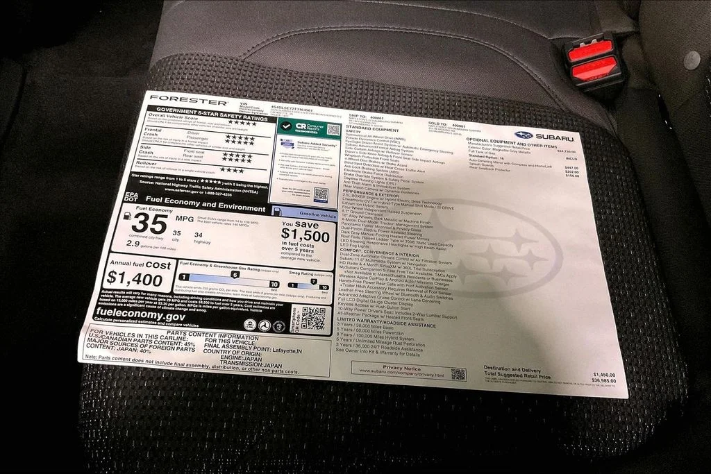 New 2026 MAGNETITE GRAY METALLIC Subaru Premium Hybrid image 17