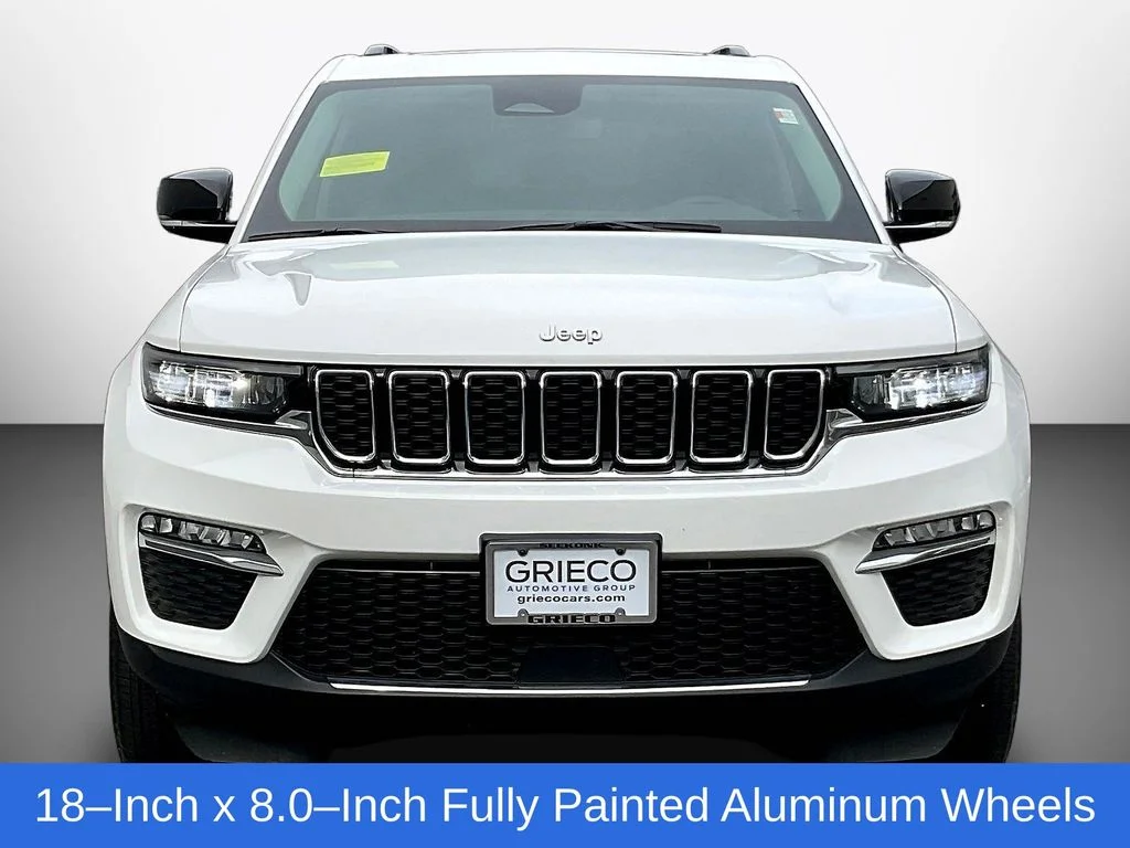 Used 2023 Bright White Clearcoat Jeep Limited image 2